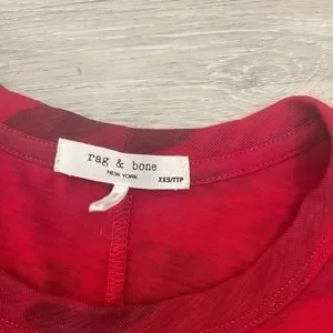 rag bone Tops Rag Bone Red Camo Tee Poshmark - Main Image